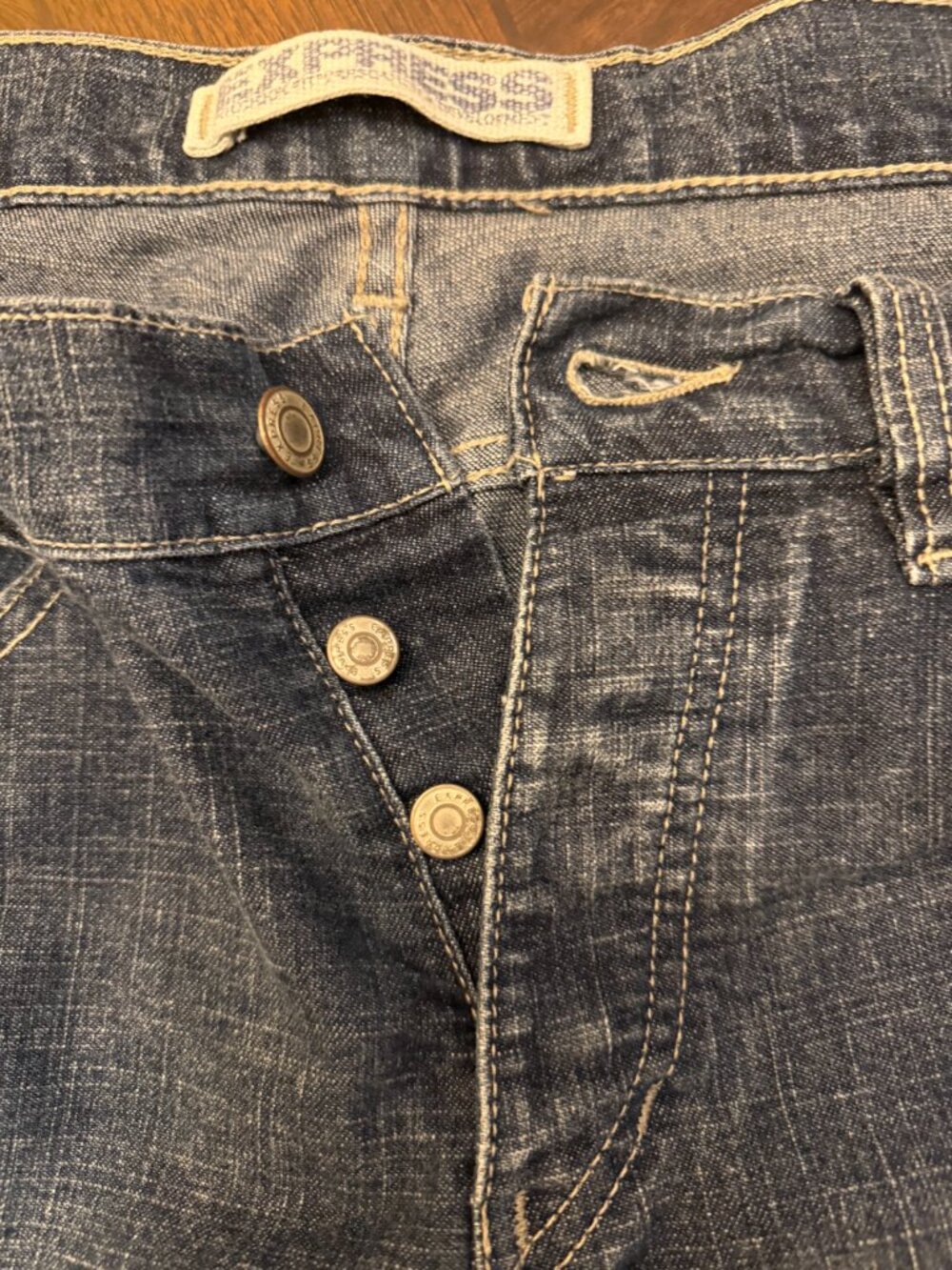 Express Randigo Men's Jeans Medium Blue Faded Y2K 32 X 32